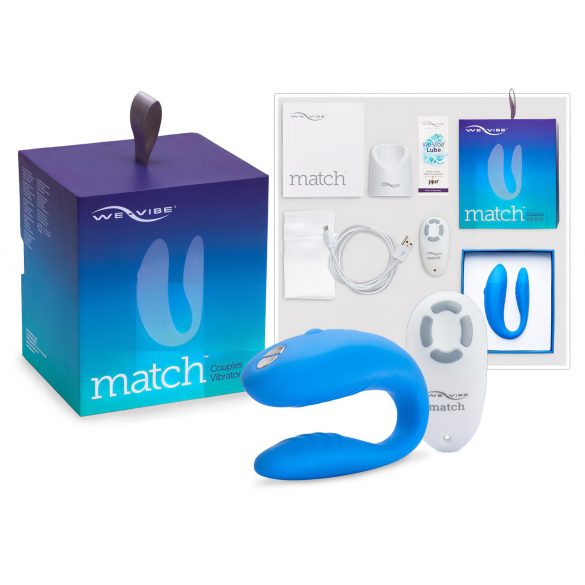 We-Vibe Match - vodootporni, punjivi parni vibrator (plavi)