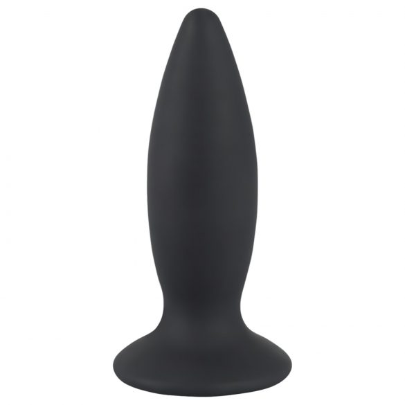 Black Velvet M - punjivi, srednji analni vibrator - normalan (crni) 