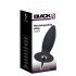 Black Velvet M - punjivi, srednji analni vibrator - normalan (crni) 