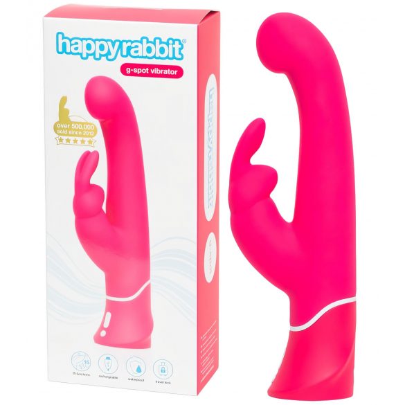 Happyrabbit G-spot - vodootporni vibrator za klitoris na baterije (ružičasti) 