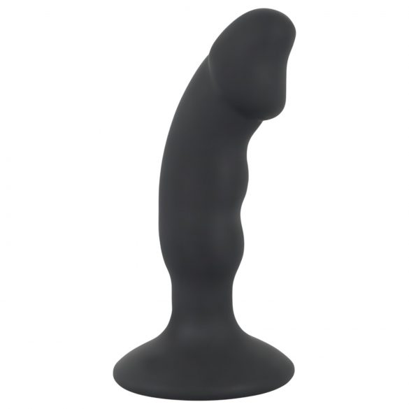 Black Velvet - analni vibrator na baterije s penisom (crni) 