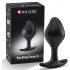 Mystim Rocking Force S - elektro analni dildo - mali (crni)