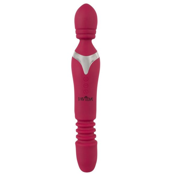 Javida Thrusting - 3u1 vibrator za masažu (crveni) 