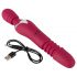 Javida Thrusting - 3u1 vibrator za masažu (crveni) 