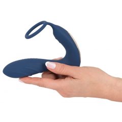   You2Toys Prostate Plug - radio analni vibrator s prstenom za penis (plavi)