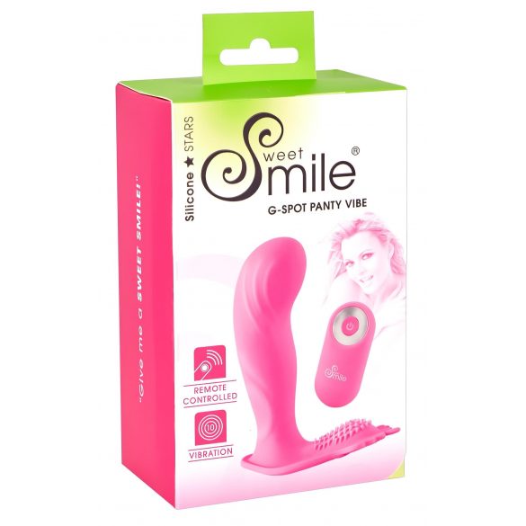 SMILE G-Spot Panty - akumulatorski, radiotelefonski strap-on vibrator (ružičasti)