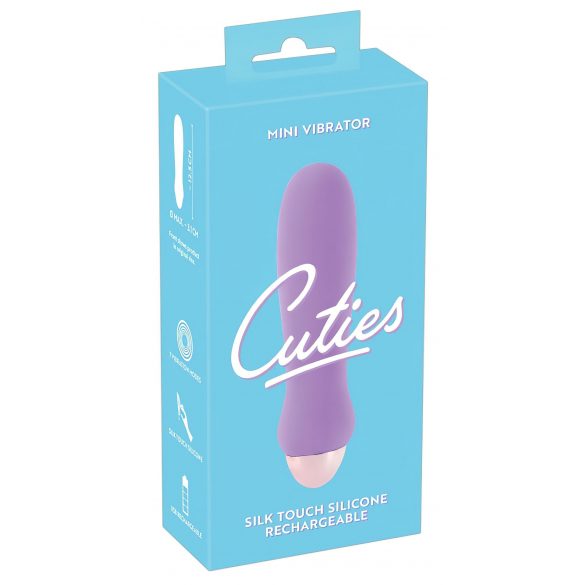 Cuties Mini Purple - punjivi vibrator od silikonskog štapića (ljubičasti) 