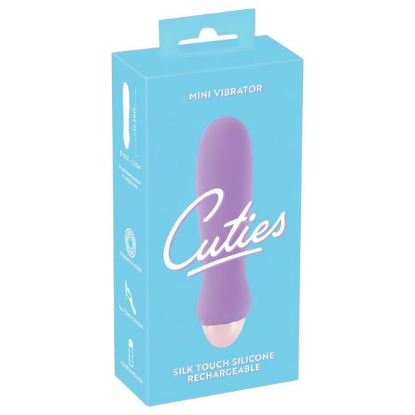 Cuties Mini Purple - punjivi vibrator od silikonskog štapića (ljubičasti) 