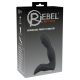 Rebel - punjivi vibrator za prostatu penisa (crni)