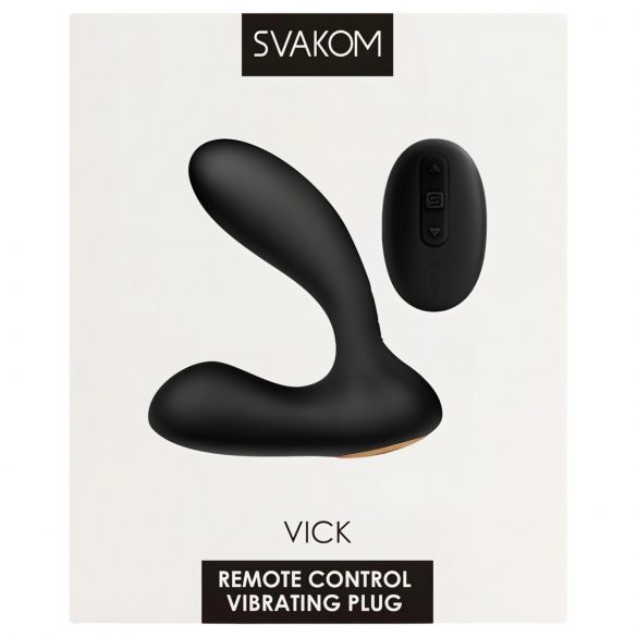 Svakom Vick - vodootporni vibrator za prostatu i G-točku (crni) 