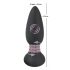 Black Velvet - rotirajući analni vibrator s perlicama (crni)