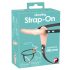 You2Toys - Strap-On - punjivi, strap-on vibrator (prirodni) 