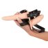 You2Toys - Strap-On - punjivi dvostruki vibrator s remenom (prirodni) 