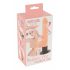 Nature Skin M - realistični vibrator za testise, s ljepljivim potplatom (prirodni) 