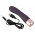 You2Toys Elegant Flexy - punjivi, nabrani vibrator za G-točku (tamnoljubičasti) 