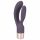 You2Toys Elegant Double - punjivi vibrator s rukom za klitoris (tamnoljubičasti)