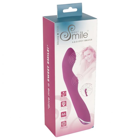 SMILE - fleksibilni A i G-točka vibrator (ružičasti)