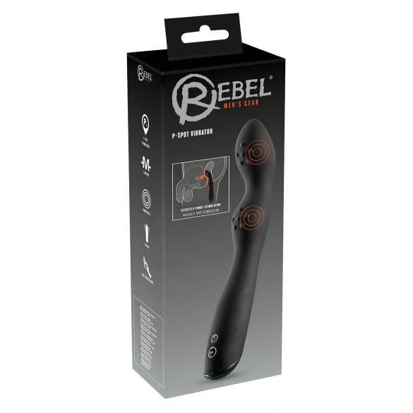 Rebel P-Spot - Vibrator za prostatu s dva motora (crni) 