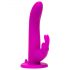 Happyrabbit Strap-On - vibrator sa zečićem na remen (ljubičasta) 