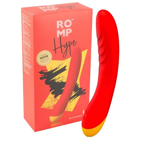 ROMP Hype - vodootporni vibrator G-točke na baterije (narančasti) 