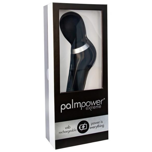 PalmPower Extreme Wand - bežični vibrator za masažu (crni) 