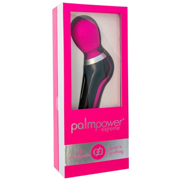 PalmPower Extreme Wand - bežični vibrator za masažu (ružičasto-crni) 