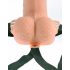 Fetish Strap-On 6 - bežični, strap-on, šuplji vibrator (prirodni) 