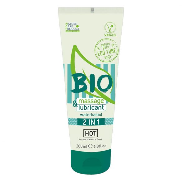 HOT Bio 2IN1 - gel za podmazivanje i masažu na bazi vode (200ml) 