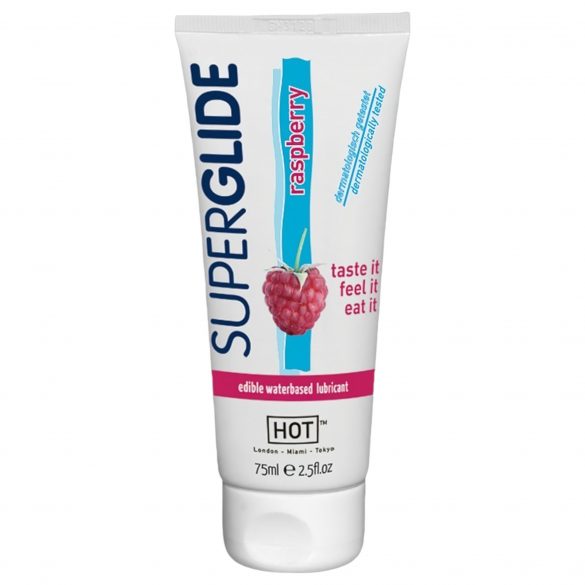 HOT Superglide Raspberry - jestivi lubrikant (75ml) 