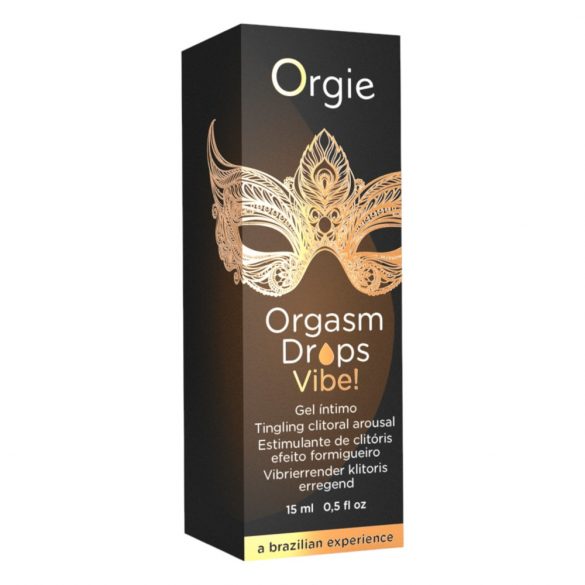 Orgie Orgasm Drops Vibe - intimni gel za trnce za žene (15 ml) 