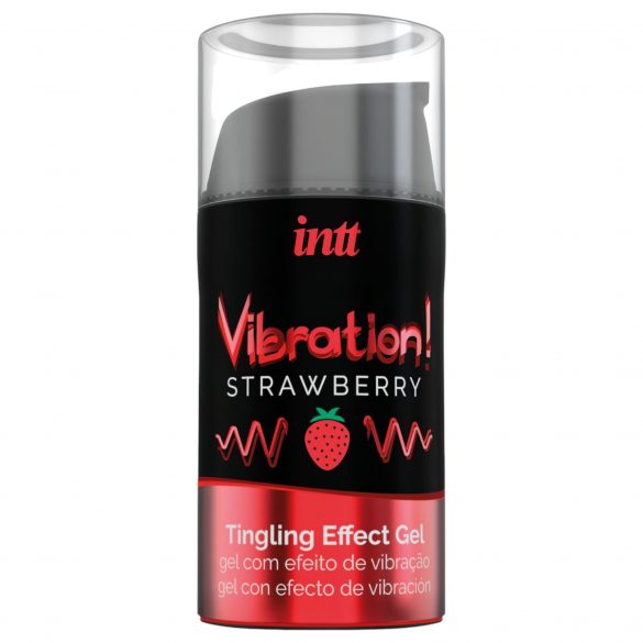 Intt Vibration! - tekući vibrator - jagoda (15ml)