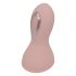 Lonely - punjivi, vodootporni vibrator za grudi s usisnim lizanjem (ružičasti)