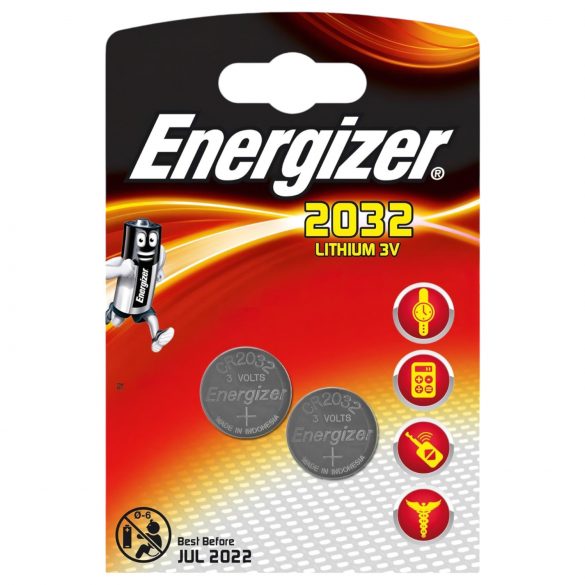 Gumbasta baterija CR2032 Energizer (2 kom)