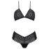 Passion Eco Kerria - bikini set od čipke (crni) 