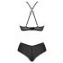 Passion Eco Kerria - bikini set od čipke (crni) 