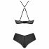 Passion Eco Kerria - bikini set od čipke (crni) 