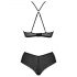 Passion Eco Kerria - bikini set od čipke (crni) 