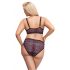 Cottelli Curves Plus Size - set grudnjaka s prozirnim uzorkom (ljubičasti) 