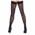 Cottelli Legwear - tajice s printom pantere (crne) 