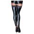 Noir - Lace Shiny Thigh Fix (crna)  - XL