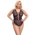 Cottelli Curves Plus Size - prozirni bodi (crni) 