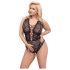 Cottelli Curves Plus Size - prozirni bodi (crni) 