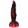 OgazR Hell Dong - rebrasti dildo s vakuumskim postoljem - 20 cm (crno-crveno)