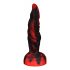 OgazR Hell Dong - gumeni groovy dildo - 20 cm (crno-crveni) 