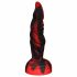 OgazR Hell Dong - gumeni groovy dildo - 20 cm (crno-crveni) 