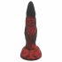 OgazR Hell Dong - gumeni groovy dildo - 20 cm (crno-crveni) 