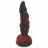 OgazR Hell Dong - gumeni groovy dildo - 20 cm (crno-crveni) 