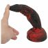 OgazR Hell Dong - gumeni groovy dildo - 20 cm (crno-crveni) 