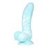 OgazR Sea Serpent - gumeni groovy dildo - 17 cm (plavo-bijeli) 