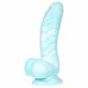 OgazR Sea Serpent - gumeni groovy dildo - 17 cm (plavo-bijeli) 